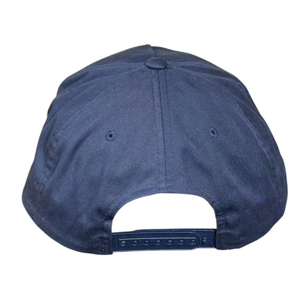 Viva La Vacay‎ Snapback Hat Unisex Adjustable Navy Blue Nugs Not Drugs Surf Rope